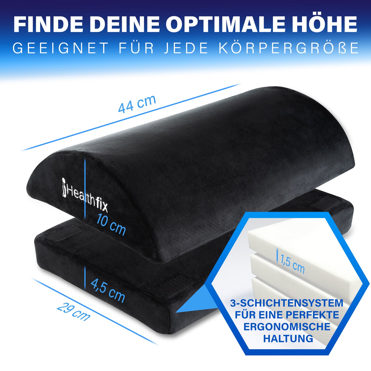 Ergonomische Fußstütze