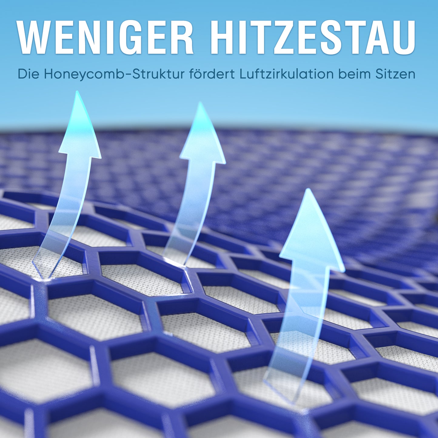 Orthopädisches Steißbeinkissen mit Honeycomb-Layer