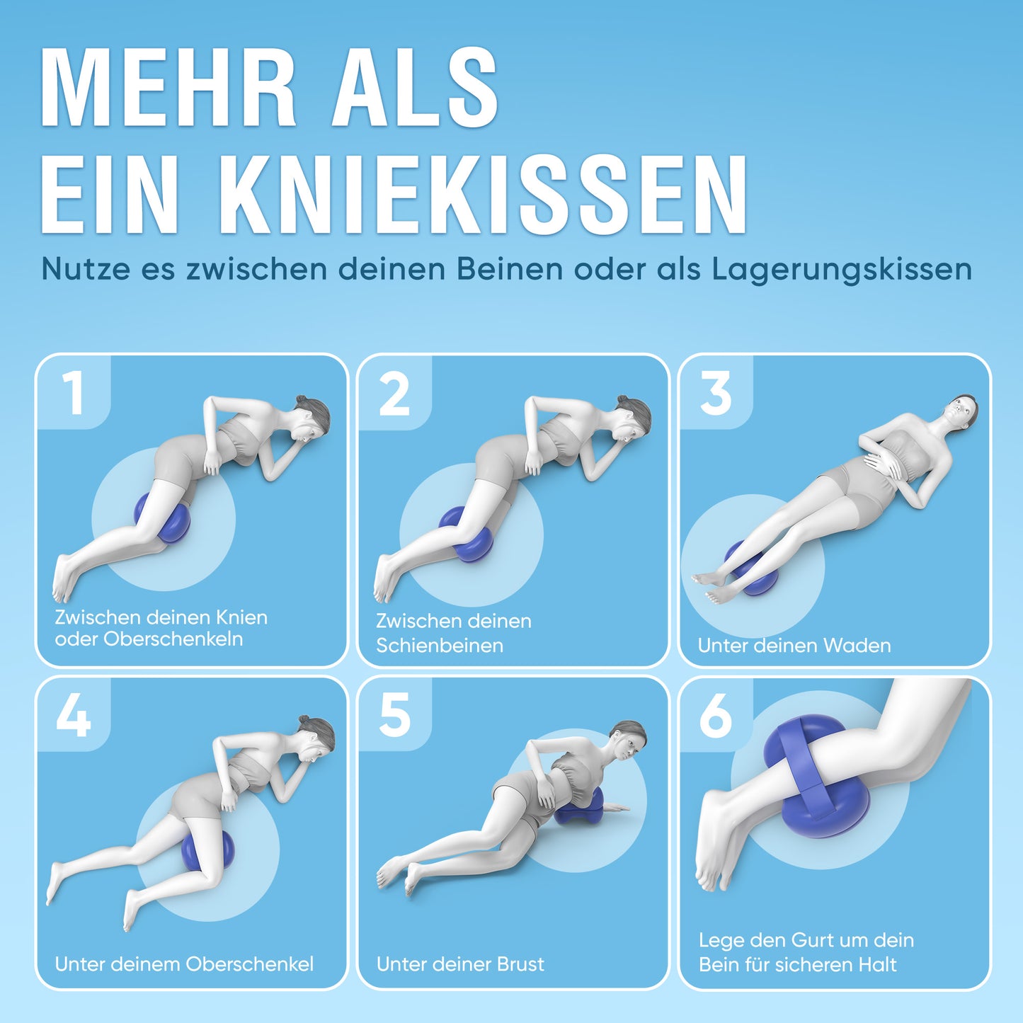 Kniekissen für Seitenschläfer