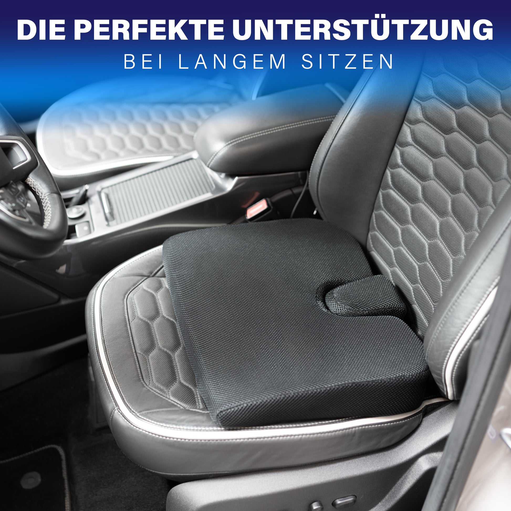Healthfix® Keilkissen zur Verbesserung der Sitzhaltung - Bequemes  ergonomisches Sitzkeil für Stuhl, Auto & Co.